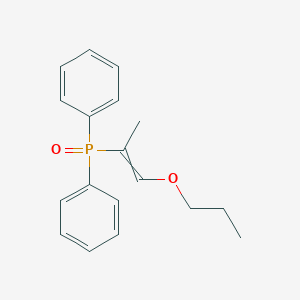 molecular formula C18H21O2P B14548377 Oxo(diphenyl)(1-propoxyprop-1-en-2-yl)-lambda~5~-phosphane CAS No. 61753-12-6