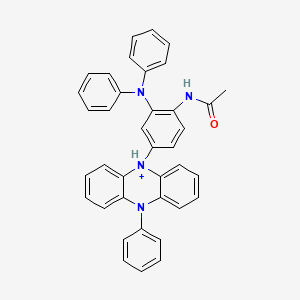 5-[4-Acetamido-3-(diphenylamino)phenyl]-10-phenyl-5,10-dihydrophenazin-5-ium