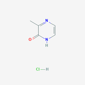 molecular formula C5H7ClN2O B1454844 3-甲基-1,2-二氢吡嗪-2-酮盐酸盐 CAS No. 1803607-22-8
