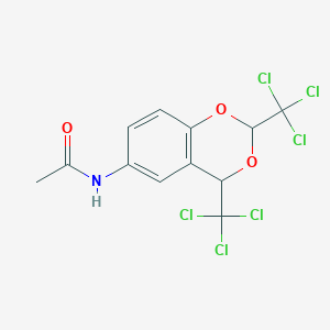 N-[2,4-Bis(trichloromethyl)-2H,4H-1,3-benzodioxin-6-yl]acetamide