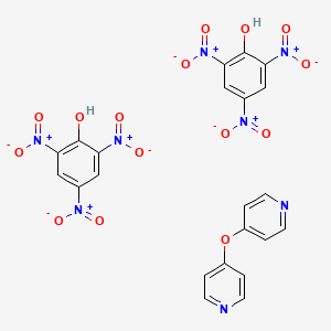 4-Pyridin-4-yloxypyridine;2,4,6-trinitrophenol