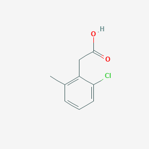 molecular formula C9H9ClO2 B1454845 2-(2-氯-6-甲基苯基)乙酸 CAS No. 521300-44-7