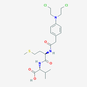 N-({4-[Bis(2-chloroethyl)amino]phenyl}acetyl)-D-methionyl-D-valine