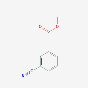 molecular formula C12H13NO2 B1454849 Methyl 2-(3-cyanophenyl)-2-methylpropanoate CAS No. 445003-61-2