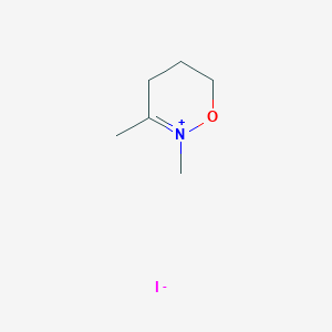 4H-1,2-Oxazinium, 5,6-dihydro-2,3-dimethyl-, iodide