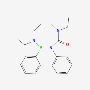 molecular formula C20H26BN3O B14548516 1,5-Diethyl-2,3-diphenyl-1,3,5,2-triazaborocan-4-one CAS No. 61941-33-1