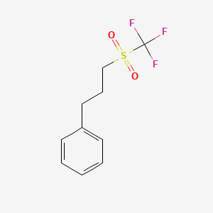 [3-(Trifluoromethanesulfonyl)propyl]benzene