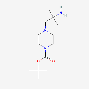 B1454856 Tert-butyl 4-(2-amino-2-methylpropyl)piperazine-1-carboxylate CAS No. 1265634-22-7