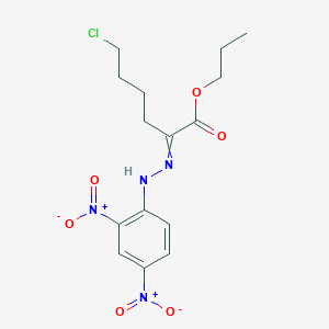 Propyl 6-chloro-2-[2-(2,4-dinitrophenyl)hydrazinylidene]hexanoate