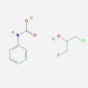 1-Chloro-3-fluoropropan-2-ol;phenylcarbamic acid