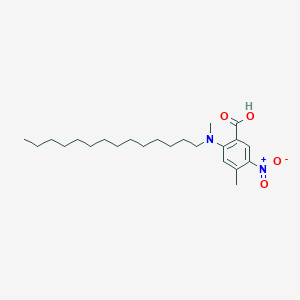 4-Methyl-2-[methyl(tetradecyl)amino]-5-nitrobenzoic acid