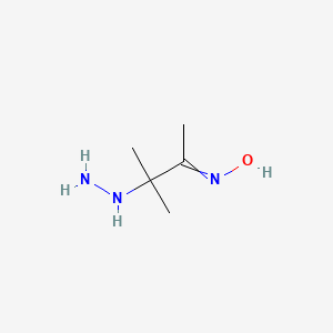 N-(3-Hydrazinyl-3-methylbutan-2-ylidene)hydroxylamine