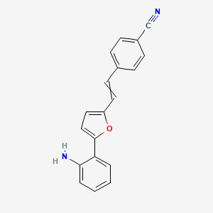 4-{2-[5-(2-Aminophenyl)furan-2-yl]ethenyl}benzonitrile