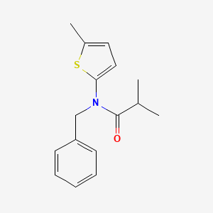 molecular formula C16H19NOS B14548618 N-Benzyl-2-methyl-N-(5-methylthiophen-2-yl)propanamide CAS No. 62187-78-4