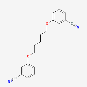 molecular formula C19H18N2O2 B14548619 3,3'-[Pentane-1,5-diylbis(oxy)]dibenzonitrile CAS No. 61947-46-4