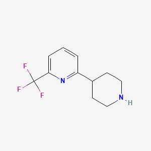 molecular formula C11H13F3N2 B1454862 2-(Piperidin-4-yl)-6-(trifluoromethyl)pyridine CAS No. 473932-18-2