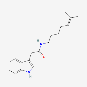 2-(1H-Indol-3-YL)-N-(6-methylhept-5-EN-1-YL)acetamide