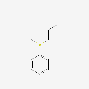 molecular formula C11H17S+ B14548657 Butyl(methyl)phenylsulfanium CAS No. 62312-66-7