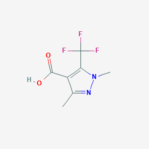 molecular formula C7H7F3N2O2 B1454866 1,3-二甲基-5-(三氟甲基)-1H-吡唑-4-羧酸 CAS No. 926913-59-9