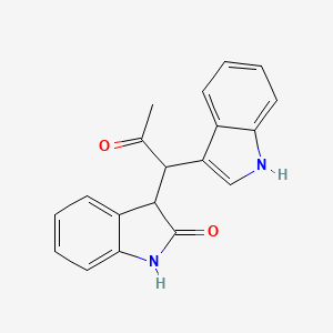 2H-Indol-2-one, 1,3-dihydro-3-[1-(1H-indol-3-yl)-2-oxopropyl]-