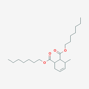 molecular formula C23H40O4 B14548678 Diheptyl 3-methylcyclohex-4-ene-1,2-dicarboxylate CAS No. 62174-69-0