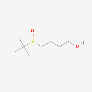 molecular formula C8H18O2S B14548696 1-Butanol, 4-[(1,1-dimethylethyl)sulfinyl]- CAS No. 62295-81-2