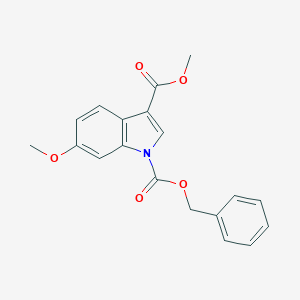 B145487 1-Benzyl-3-methyl 6-methoxyindole-1,3-dicarboxylate CAS No. 131424-26-5
