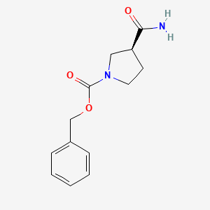 B1454871 (S)-1-Cbz-3-pyrrolidinecarboxamide CAS No. 573704-57-1