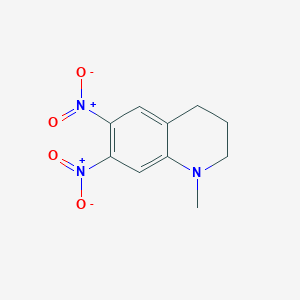 Quinoline, 1,2,3,4-tetrahydro-1-methyl-6,7-dinitro-