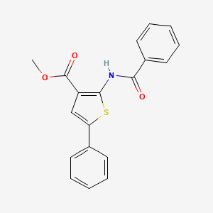 molecular formula C19H15NO3S B14548823 Methyl 2-benzamido-5-phenylthiophene-3-carboxylate CAS No. 62187-96-6