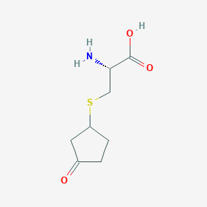 molecular formula C8H13NO3S B14548896 S-(3-Oxocyclopentyl)-L-cysteine CAS No. 61727-75-1