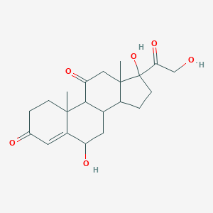 molecular formula C21H28O6 B145489 6β-羟基可的松 CAS No. 16355-28-5