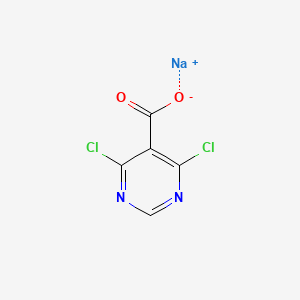 molecular formula C5HCl2N2NaO2 B1454899 4,6-二氯嘧啶-5-甲酸钠 CAS No. 1204295-88-4