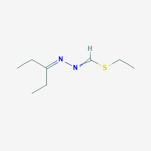 molecular formula C8H16N2S B14549004 Ethyl pentan-3-ylidenemethanehydrazonothioate CAS No. 62104-28-3