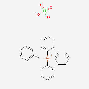 molecular formula C25H22AsClO4 B14549017 Benzyl(triphenyl)arsanium perchlorate CAS No. 62173-47-1