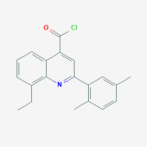 B1454905 2-(2,5-Dimethylphenyl)-8-ethylquinoline-4-carbonyl chloride CAS No. 1160261-17-5
