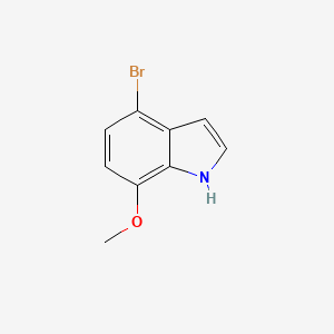 molecular formula C9H8BrNO B1454906 4-溴-7-甲氧基-1H-吲哚 CAS No. 436091-59-7