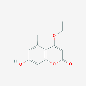 4-Ethoxy-7-hydroxy-5-methyl-2H-1-benzopyran-2-one