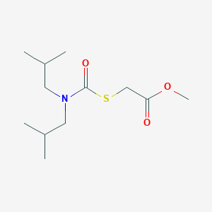 Methyl {[bis(2-methylpropyl)carbamoyl]sulfanyl}acetate