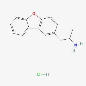 molecular formula C15H16ClNO B1454910 (2-二苯并[b,d]呋喃-2-基-1-甲基乙基)胺盐酸盐 CAS No. 1211502-40-7