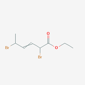 Ethyl 2,5-dibromohex-3-enoate