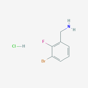 B1454914 (3-broMo-2-fluorophenyl)MethanaMine hydrochloride CAS No. 1177559-63-5