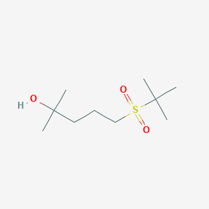 2-Methyl-5-(2-methylpropane-2-sulfonyl)pentan-2-ol