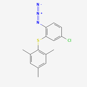 2-[(2-Azido-5-chlorophenyl)sulfanyl]-1,3,5-trimethylbenzene