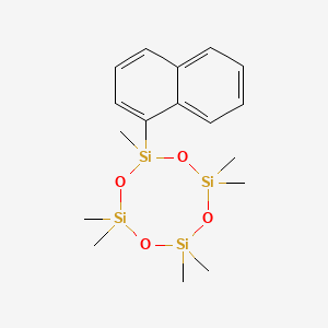 2,2,4,4,6,6,8-Heptamethyl-8-(naphthalen-1-yl)-1,3,5,7,2,4,6,8-tetroxatetrasilocane