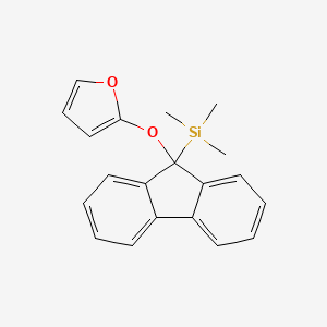 {9-[(Furan-2-yl)oxy]-9H-fluoren-9-yl}(trimethyl)silane