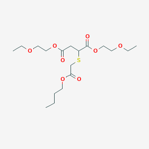 Bis(2-ethoxyethyl) 2-[(2-butoxy-2-oxoethyl)sulfanyl]butanedioate