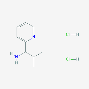 molecular formula C9H16Cl2N2 B1454927 2-甲基-1-吡啶-2-基-丙胺二盐酸盐 CAS No. 1228878-68-9