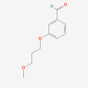molecular formula C11H14O3 B1454928 3-(3-Methoxypropoxy)benzaldehyde CAS No. 947274-14-8
