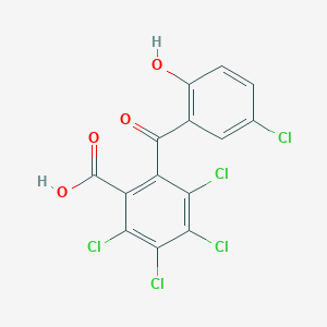 2,3,4,5-Tetrachloro-6-(5-chloro-2-hydroxybenzoyl)benzoic acid